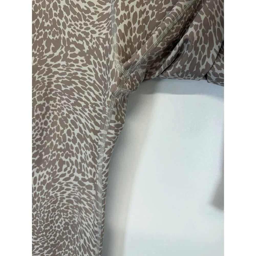 VUORI Womens Studio Pocket Legging Animal Print Drawstring Joggers Gray L - Picture 6 of 16